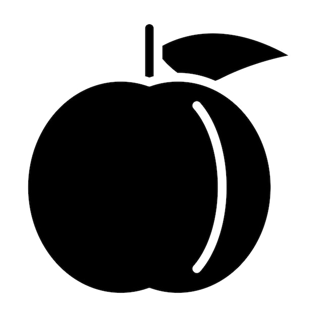 Vectorontwerp Nectarine Nest Icon Stijl