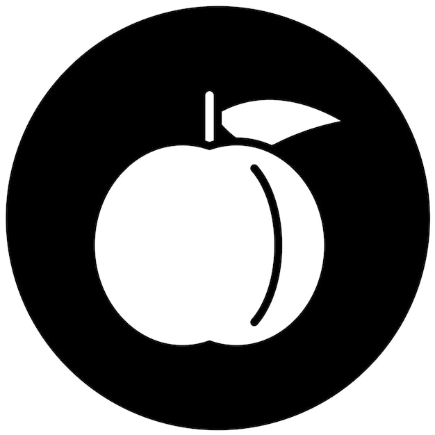 Vectorontwerp Nectarine Nest Icon Stijl