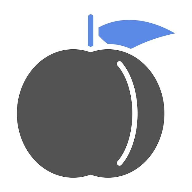 Vectorontwerp Nectarine Nest Icon Stijl