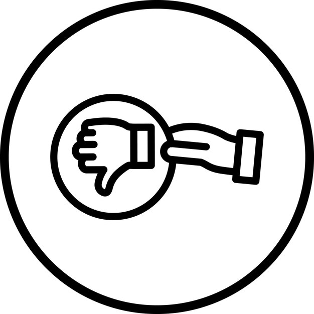 Vectorontwerp Negatieve gevolgen Icon Style