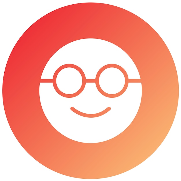 Vectorontwerp Nerd Icon Style