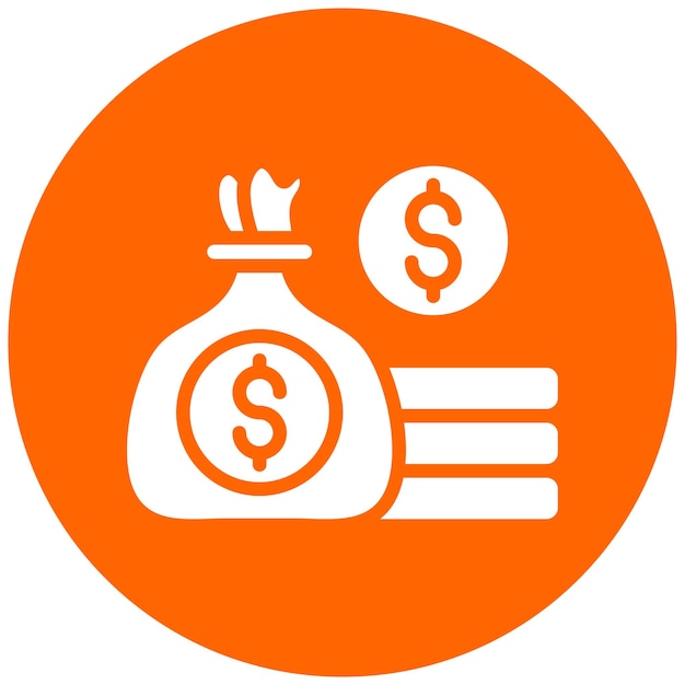 Vectorontwerp Net Worth Icon Stijl