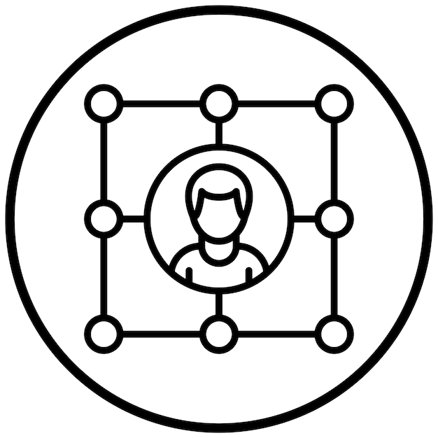 Vectorontwerp Netwerk Icon Style