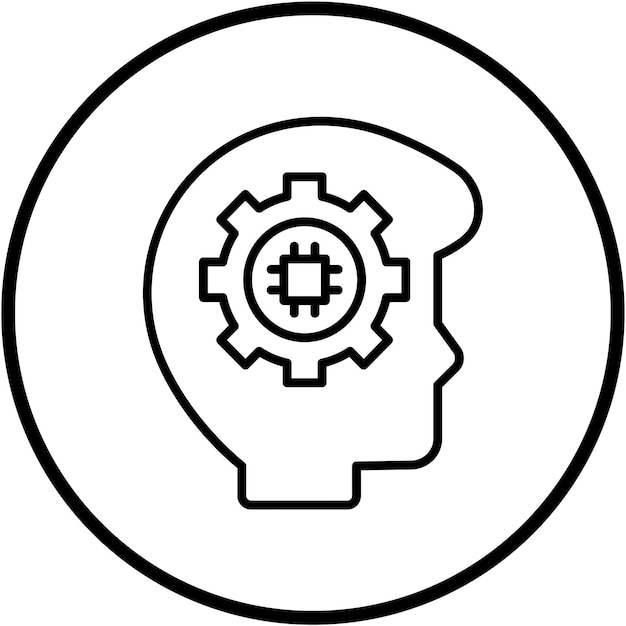 Vectorontwerp Neurons Circuit Icon Style