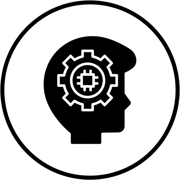 Vectorontwerp Neurons Circuit Icon Style