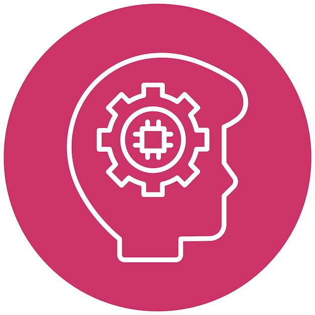 Vectorontwerp Neurons Circuit Icon Style