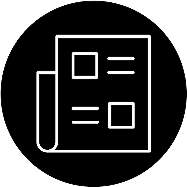 Vectorontwerp Nieuws Icon Stijl