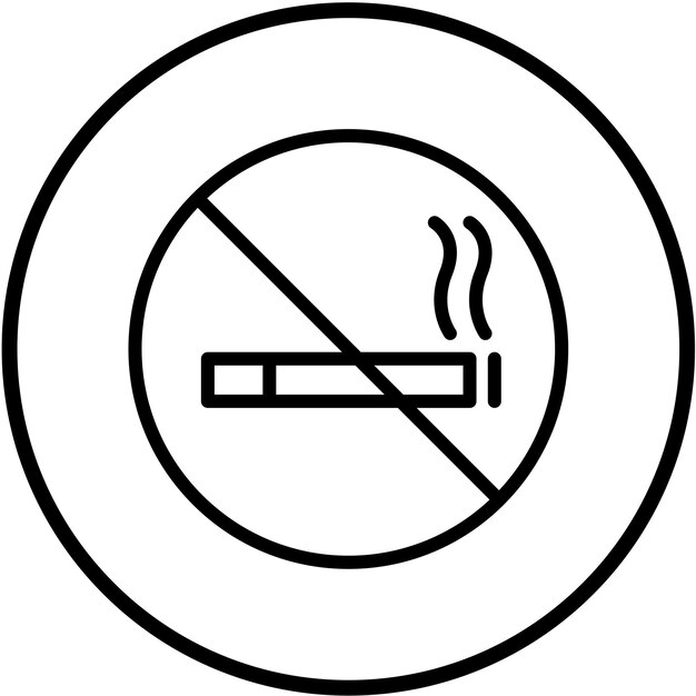 Vectorontwerp No Smoking Icon Style