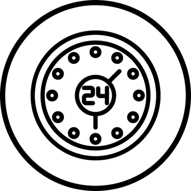 Vectorontwerp Non Stop Working Icon Style