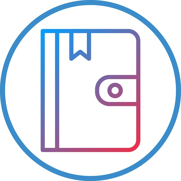 Vectorontwerp notebook icoon stijl