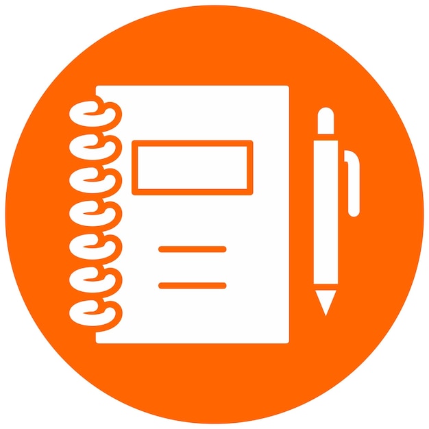 Vectorontwerp notebook icoon stijl