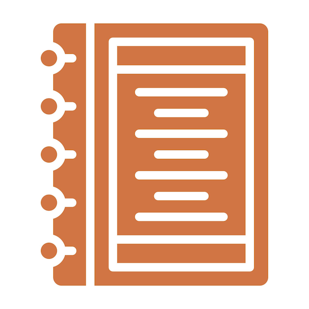 Vectorontwerp notebook icoon stijl