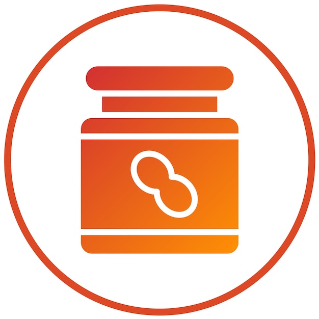 Vectorontwerp Nutella Nudge Icon Stijl