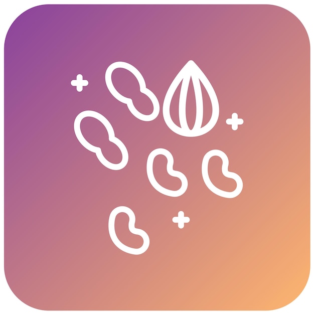 Vectorontwerp Nuts Icon Style