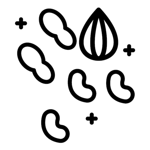 Vectorontwerp Nuts Icon Style