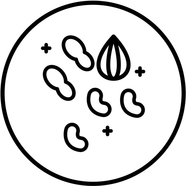 Vectorontwerp Nuts Icon Style