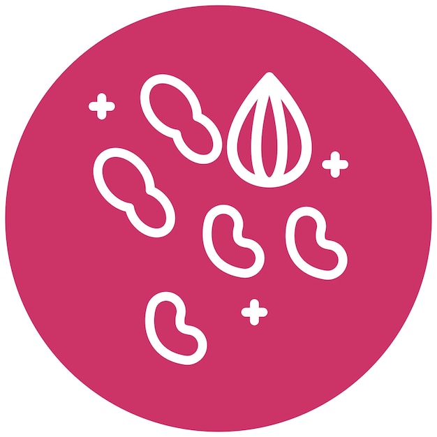 Vectorontwerp Nuts Icon Style