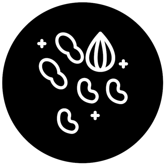 Vectorontwerp Nuts Icon Style