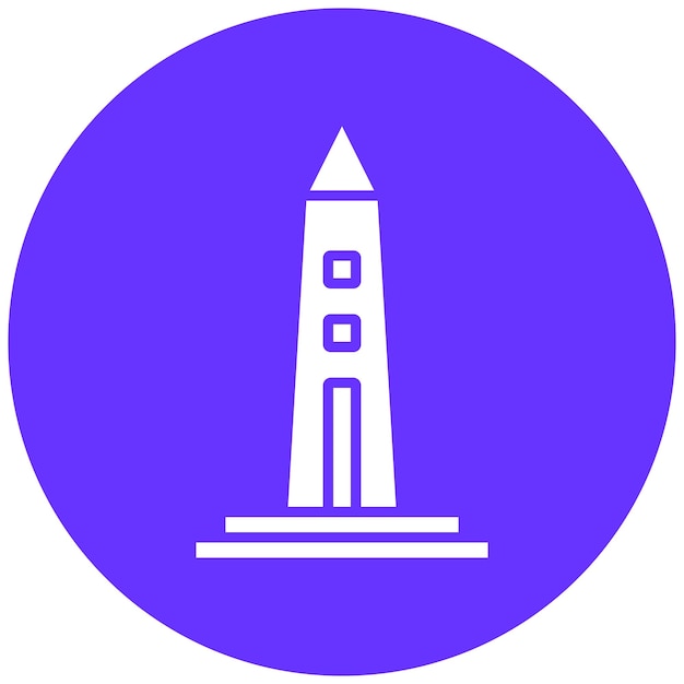 Vectorontwerp Obelisk Icon Style