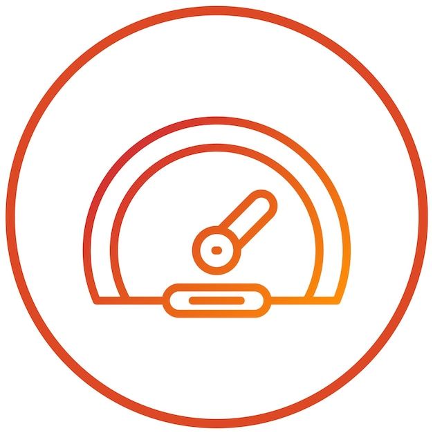 Vectorontwerp Odometer Icon Style