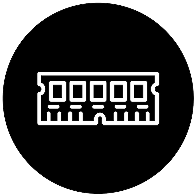 Vectorontwerp Onbuffered RAM Icon Style