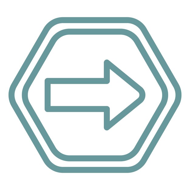 Vectorontwerp One Way Icon Style