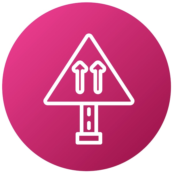 Vectorontwerp One Way Icon Style