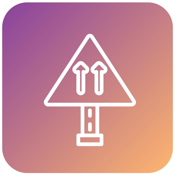 Vectorontwerp One Way Icon Style