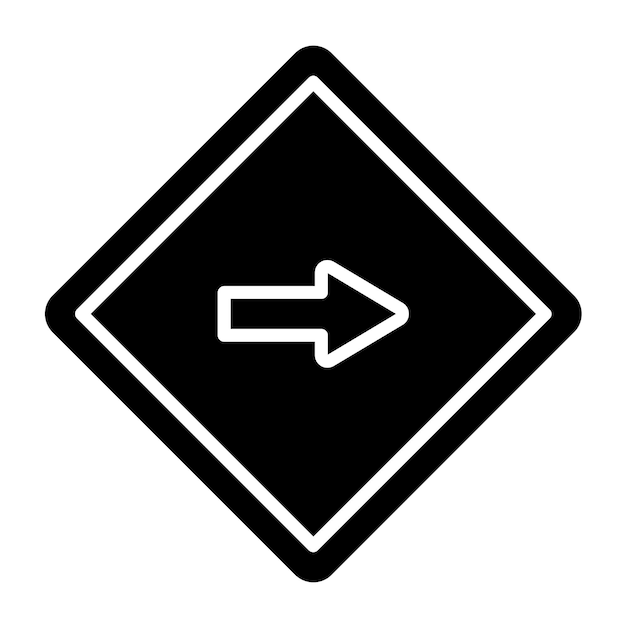 Vectorontwerp One Way Icon Style