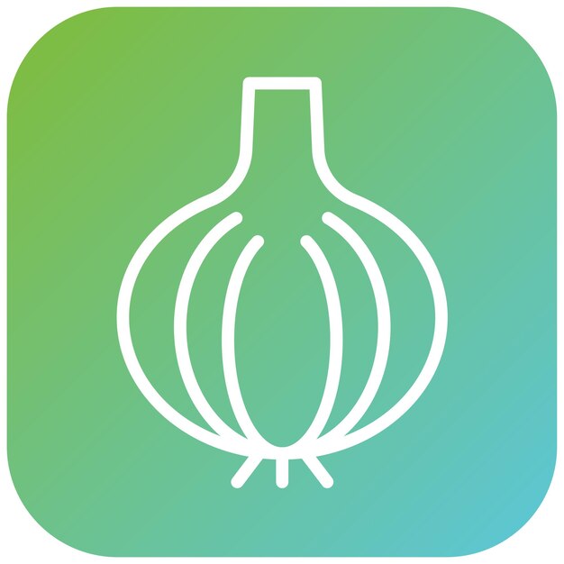 Vectorontwerp Onion Oasis Icon Style