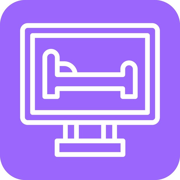 Vectorontwerp Online reservering Icon Style