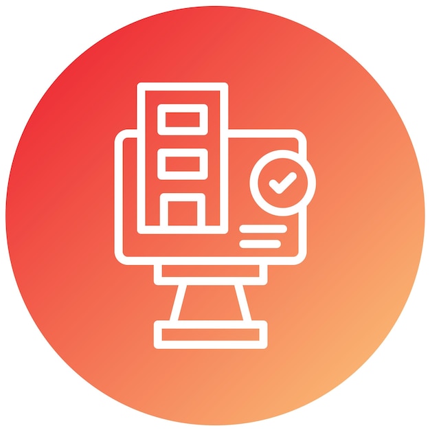 Vectorontwerp Online reservering Icon Style