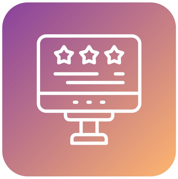Vectorontwerp Ontwerp Rating Icon Stijl