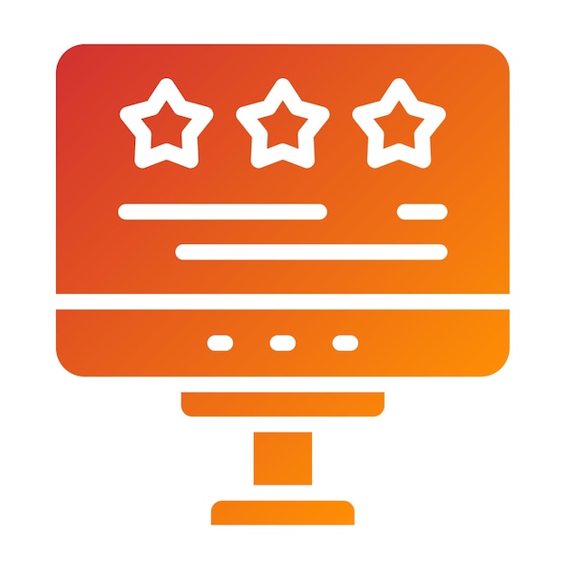Vectorontwerp Ontwerp Rating Icon Stijl
