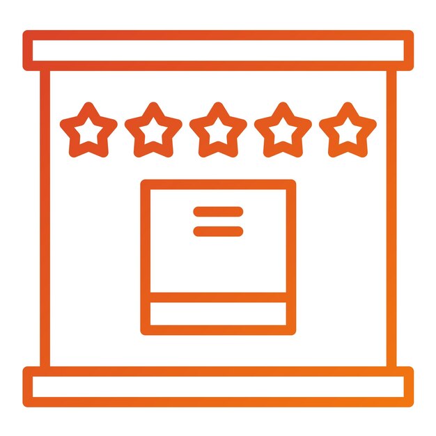 Vectorontwerp Ontwerp Rating Icon Stijl