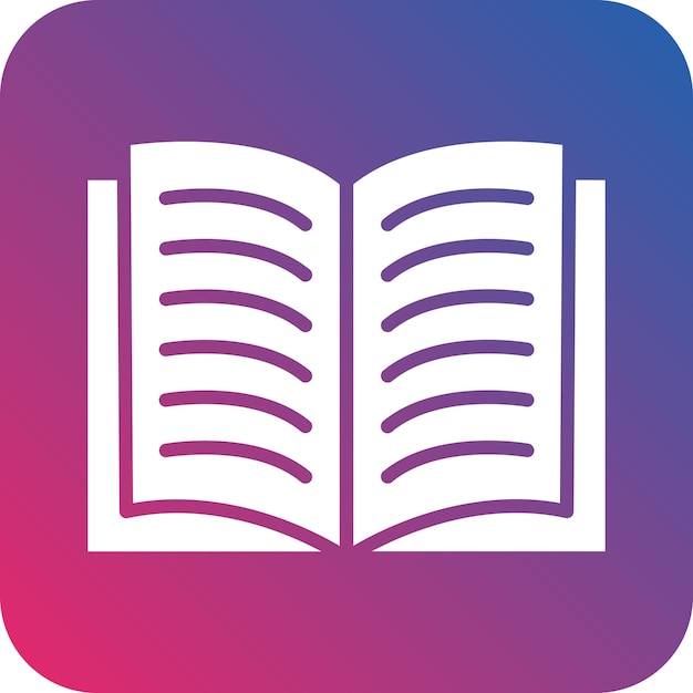Vectorontwerp Open Book Icon Style