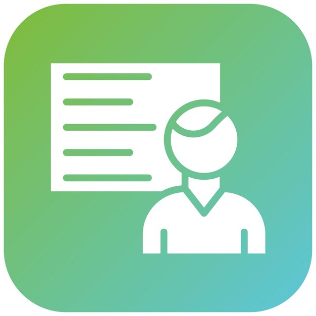 Vectorontwerp Operator Training Icon Style