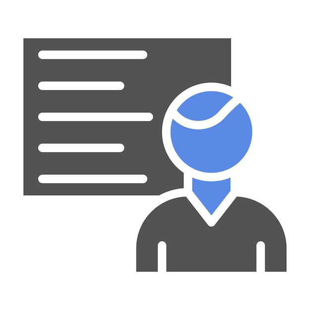 Vectorontwerp Operator Training Icon Style