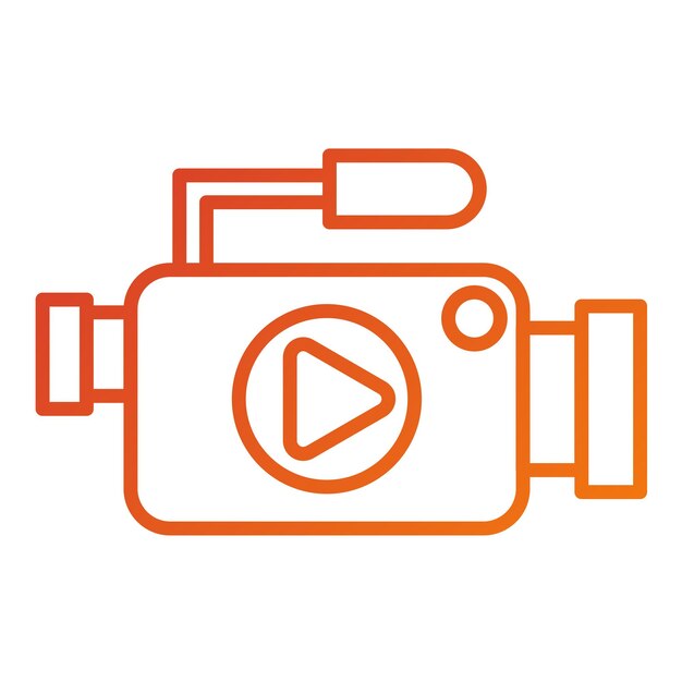 Vectorontwerp Opname Icon Stijl