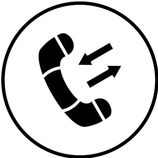 Vectorontwerp oproep log icoon stijl