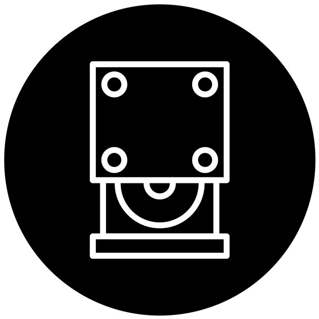 Vectorontwerp Optical Drive Icon Style