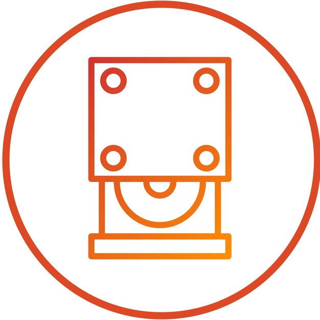 Vectorontwerp Optical Drive Icon Style