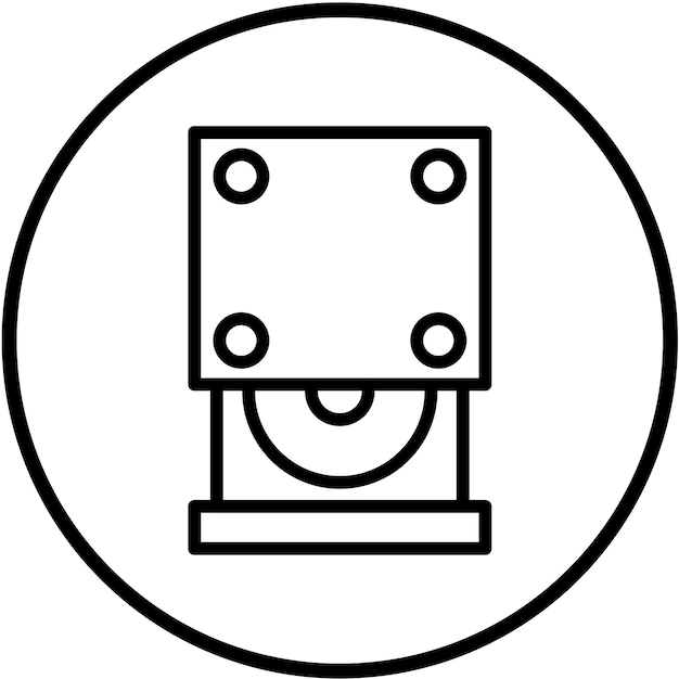 Vectorontwerp Optical Drive Icon Style