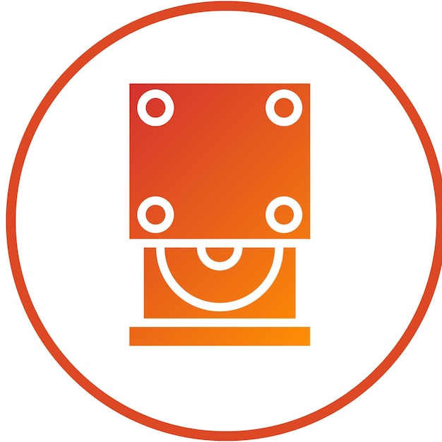 Vectorontwerp Optical Drive Icon Style