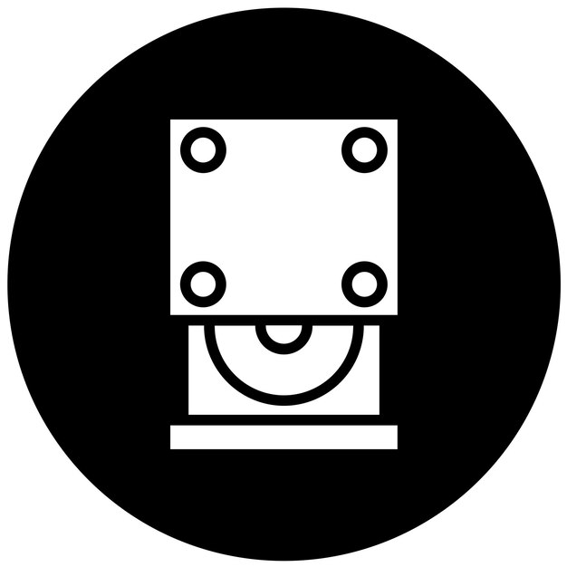 Vectorontwerp Optical Drive Icon Style