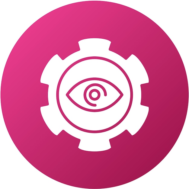 Vectorontwerp Optometrie Praktijken Icon Stijl