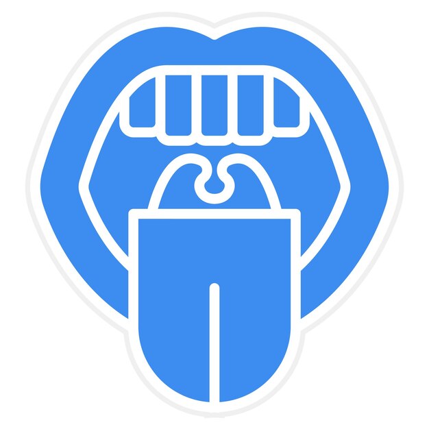 Vectorontwerp Orale Icon Stijl