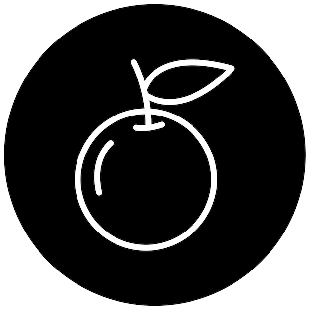 Vectorontwerp Oranje Icon Stijl
