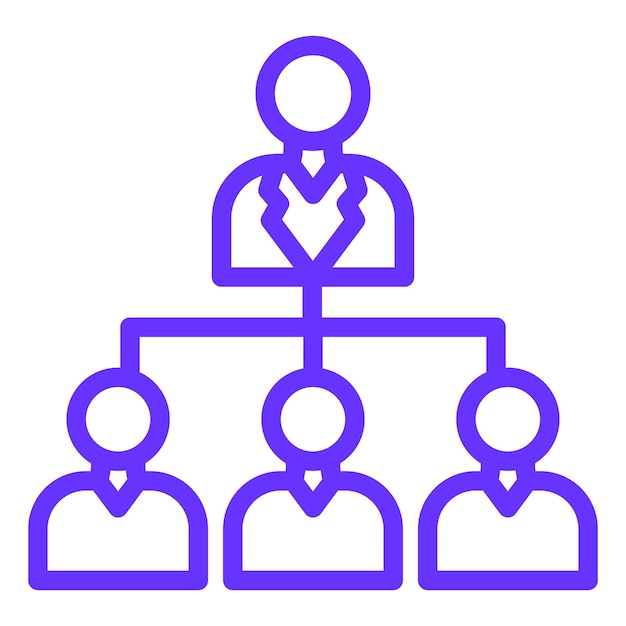 Vectorontwerp Organisatie Icon Stijl