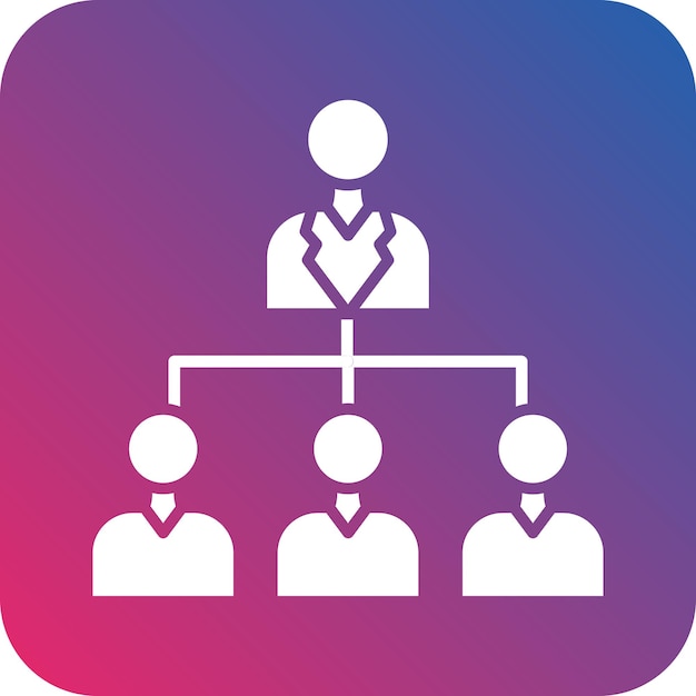 Vectorontwerp Organisatie Icon Stijl